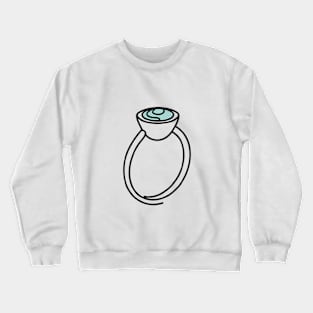 A Line art of a mood ring Crewneck Sweatshirt